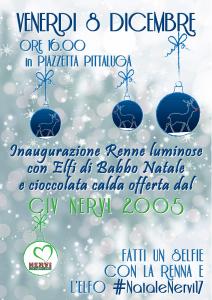 INAUGURAZIONE RENNE LUMINOSE NATALE 2017